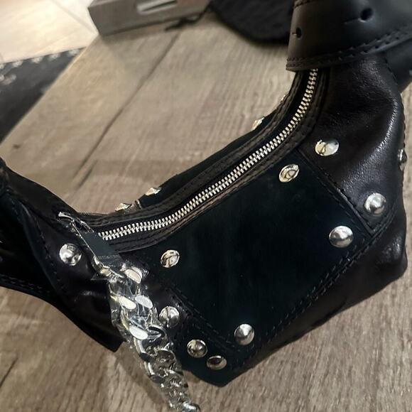 Zadig & Voltaire Le Cecilia Patchwork Stud Bag. - Picture 6 of 9